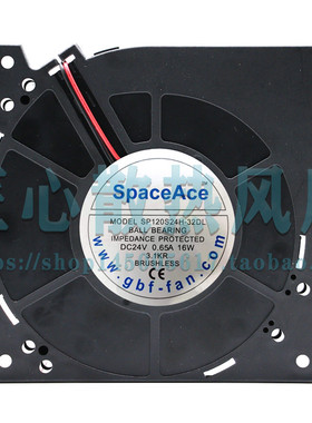 SpaceAce SP120S24H-32DL DC 24V 0.65A 12032 12厘米涡轮鼓风扇