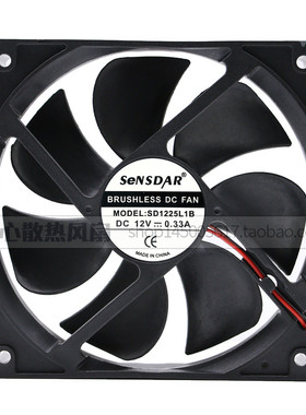 全新原装 SENSDAR SD1225L1B DC12V 0.33A 12CM 12025 散热风扇