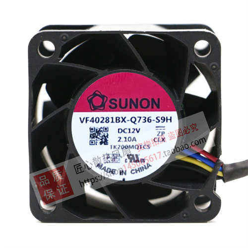 VF40281BX-Q736-S9H 建准SUNON轴流散热风扇 4028 DC12V 2.10A