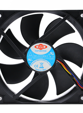 TOPMOTOR 12V 0.45A DF121225BM 12025 矿龙电脑电源12cm散热风扇