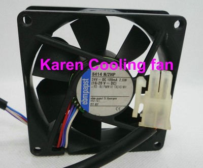 EBMpapst 8025 24V 2.6W 8414N/2HP 8cm 散热风扇