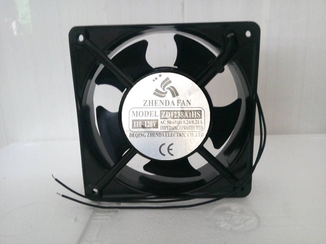 全新现货ZHENDA FAN ZD1238A1HS 110V 12038轴流风机散热风扇