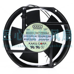 AC220V 51MM 0.28A全新卡固KAKU 150 电柜散热风扇 172 KK1725HA2