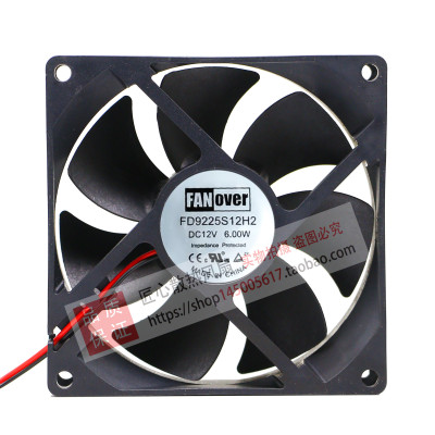 FANOVER FD9225S12H2 DC 12V 6.00W 92x92x25nn 机箱散热风扇