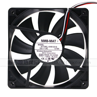 B19 12CM 厘米 NMB 12V0.16A 04W 12025 静音机箱散热风扇 4710KL