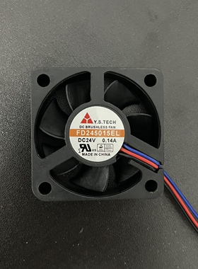 FD245015EL 元山Y.S.TECH 5015 24V 0.14A 5CM/厘米 变频器风扇