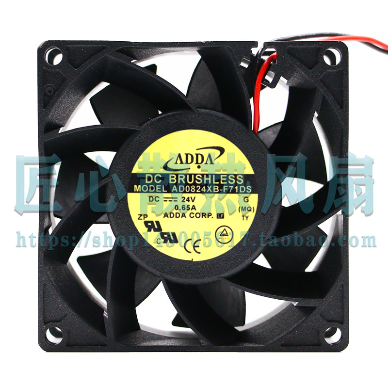 原装协禧ADDA AD0824XB-F71DS 8038 24V 0.65A 8CM大风量散热风扇