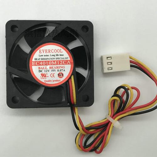 Evercool 40mm (40x40x10) 3pin Fan – EC4010M12CA