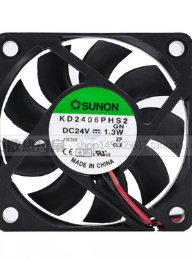 KD2406PHS2 sunon建准 24V 1.3W 6015 6CM/厘米 变频器散热风扇