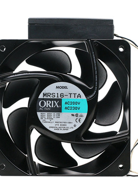 全新日本东方ORIX MRS16-TTA 16CM 16062 220V大风量耐高温风扇