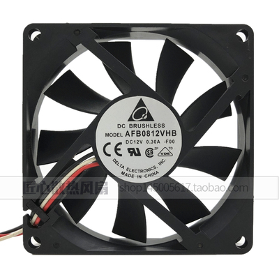 原装正品台达 8015 0.30A 8CM 12V AFB0812VHB CPU双滚珠散热风扇