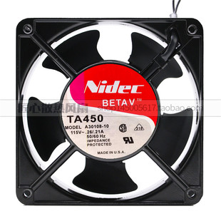 A30108 12038 正品 机柜散热风扇 12CM Nidec 21A 115V 原装