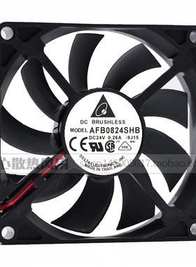 正品台达 AFB0824SHB 8015 24V 0.26A 8CM/厘米大风量变频器风扇