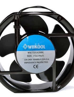 WK17251A2HBL柜机配电箱油烟排风扇15050轴流电焊机20060风机220V