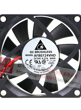 原装 台达 AFB0724VHD 24V 0.27A 7CM 7020 双滚珠变频器散热风扇