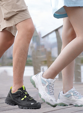 探路者登山鞋男 新款户外女式透气防滑徒步鞋TFAABL81718/82718