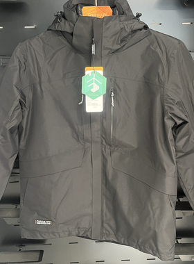 探路者冲锋衣男女  秋冬户外防水套羽绒三合一登山服TAWWBL90474