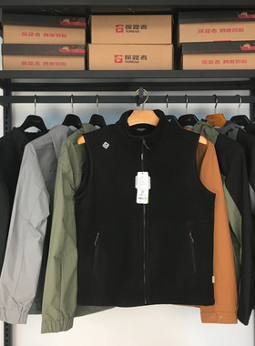 探路者23秋冬新款 男士抓绒马甲加绒时尚运动休闲TAFFCL91810