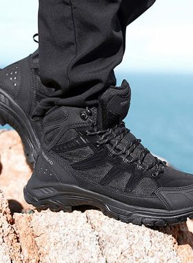 探路者登山鞋男女秋冬户外防滑加绒保暖徒步鞋TFBJ91751/92751