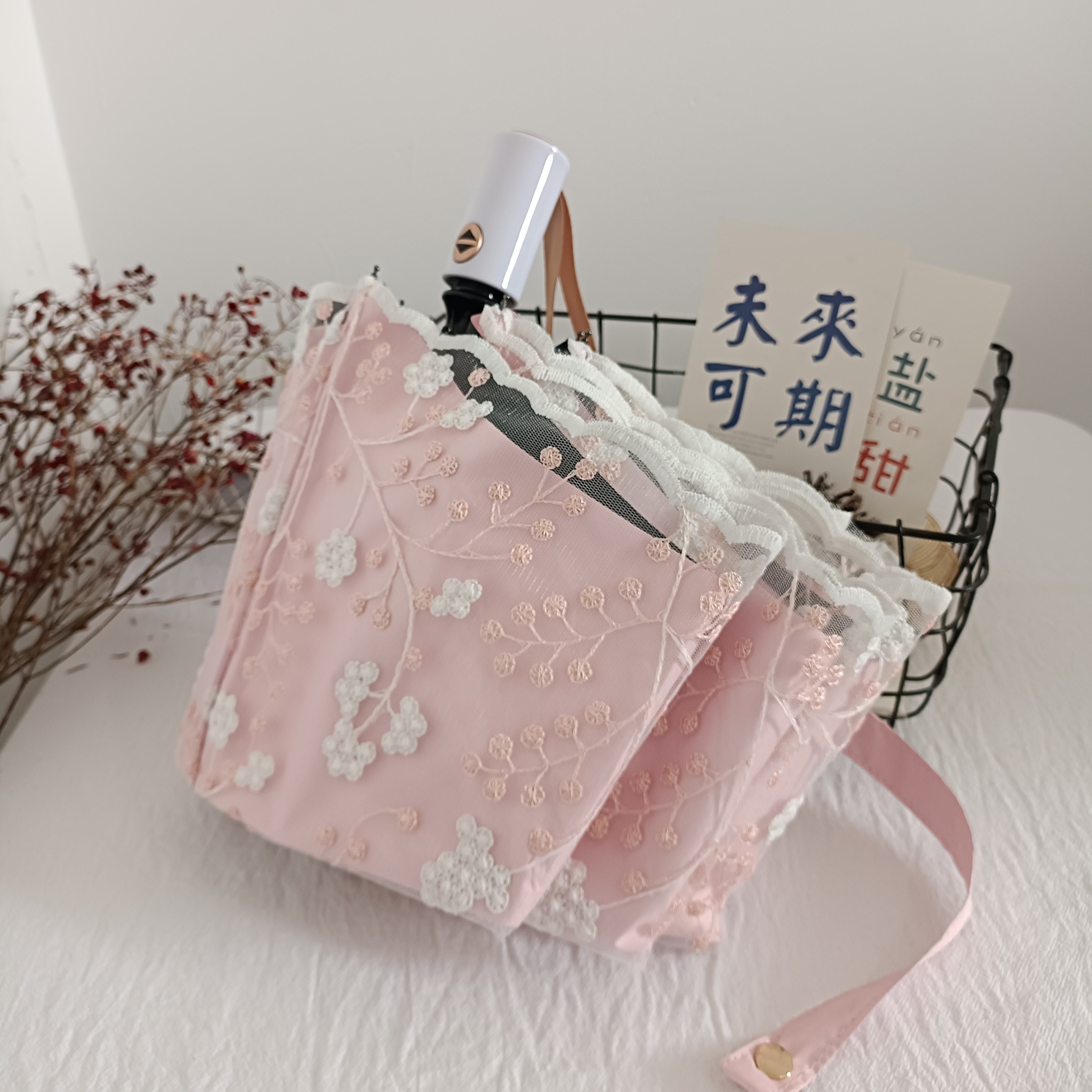 法式双层全自动蕾丝太阳伞防晒防紫外线女高档绣花遮阳伞新款雨伞