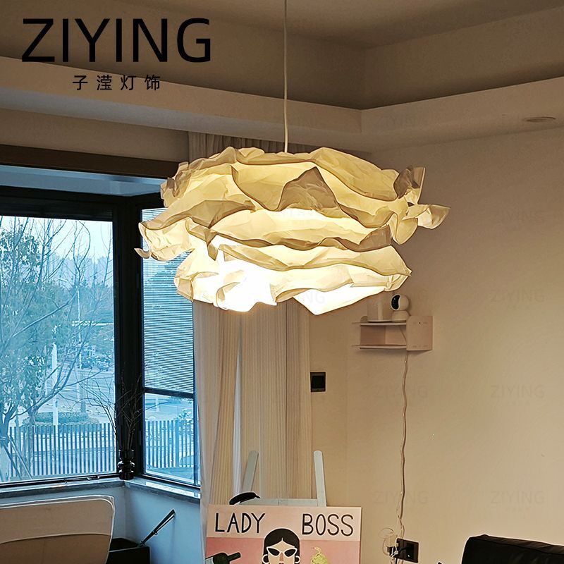 复古日系诧寂风云朵卧室吊灯复古风服装店个性艺术设计师装饰灯具