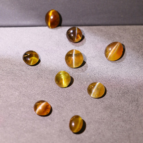 M1-4金绿猫眼斯里兰卡天然彩宝18K金钻石镶嵌戒指吊坠耳钉现货女