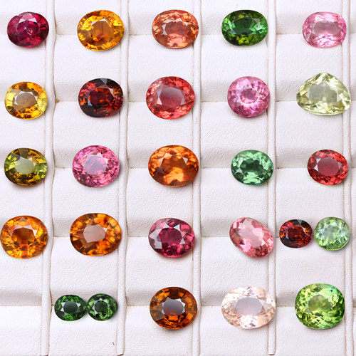 BX3巴西天然碧玺电气石裸石18K金镶嵌定制吊坠戒指项链时尚精品