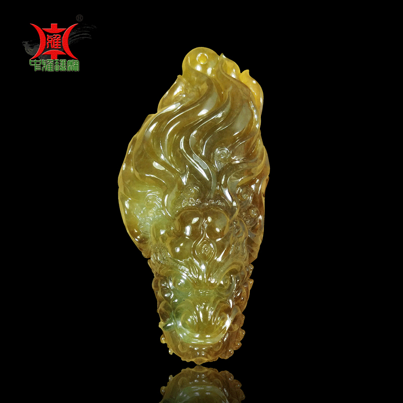 翡翠冰种吊坠天然玉石