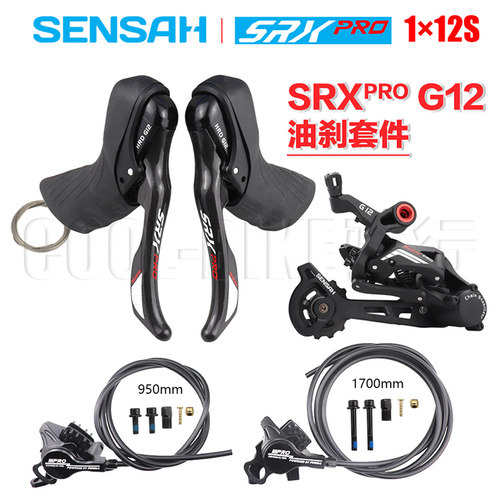 SENSAH顺泰HRD SRX PRO G12油碟手变1x12速公路车变速器油压碟刹