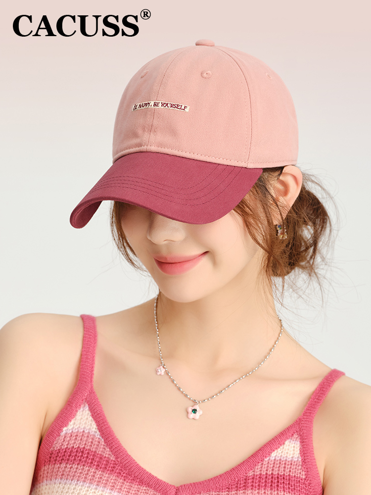 CACUSS棒球帽出游休闲女春夏拼色