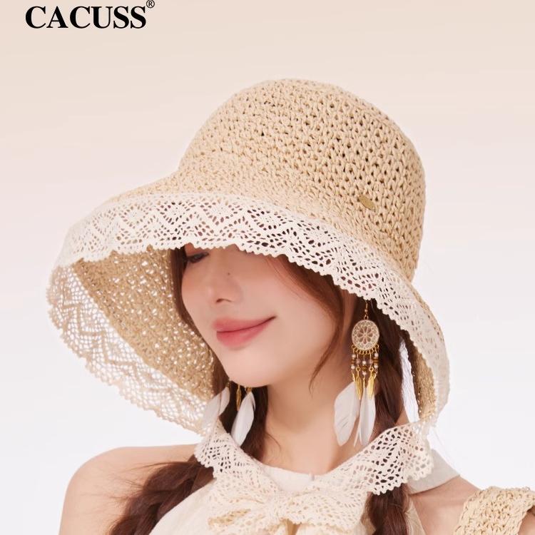 CACUSS草帽女春夏防晒遮阳帽