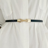 腰带女细装 饰连衣裙简约时尚 百搭配裙子毛衣真皮小皮带女韩国细潮