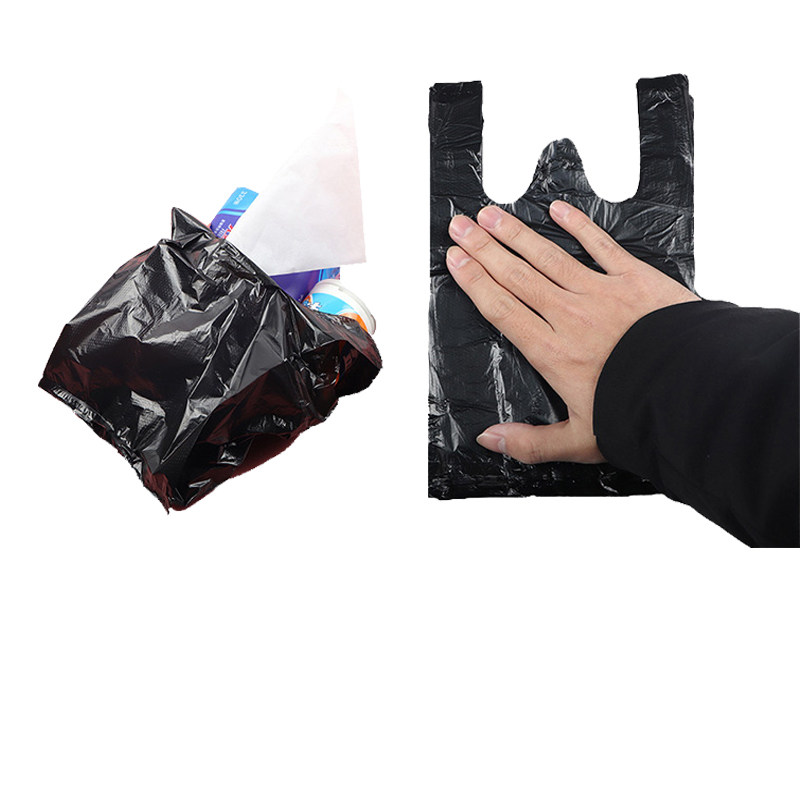 小垃圾袋宠物猫拾便袋加厚迷你小号猫砂车载背心式手提黑色塑料袋