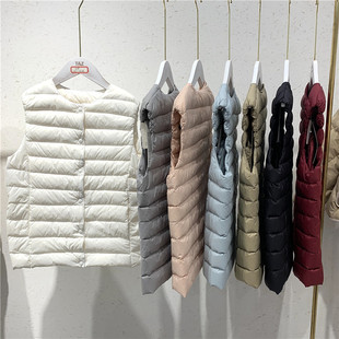 保暖羽绒背心马甲女 万种穿法叠穿内搭 高端90白鸭绒 好穿不钻绒