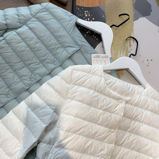 2021春季 轻盈保暖90白鸭绒羽绒服女短款 好穿不跑毛 一衣穿三季