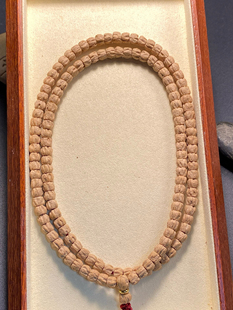 精品百香籽 藏式 切片 鬼脸 脖挂长链108尺寸7mm