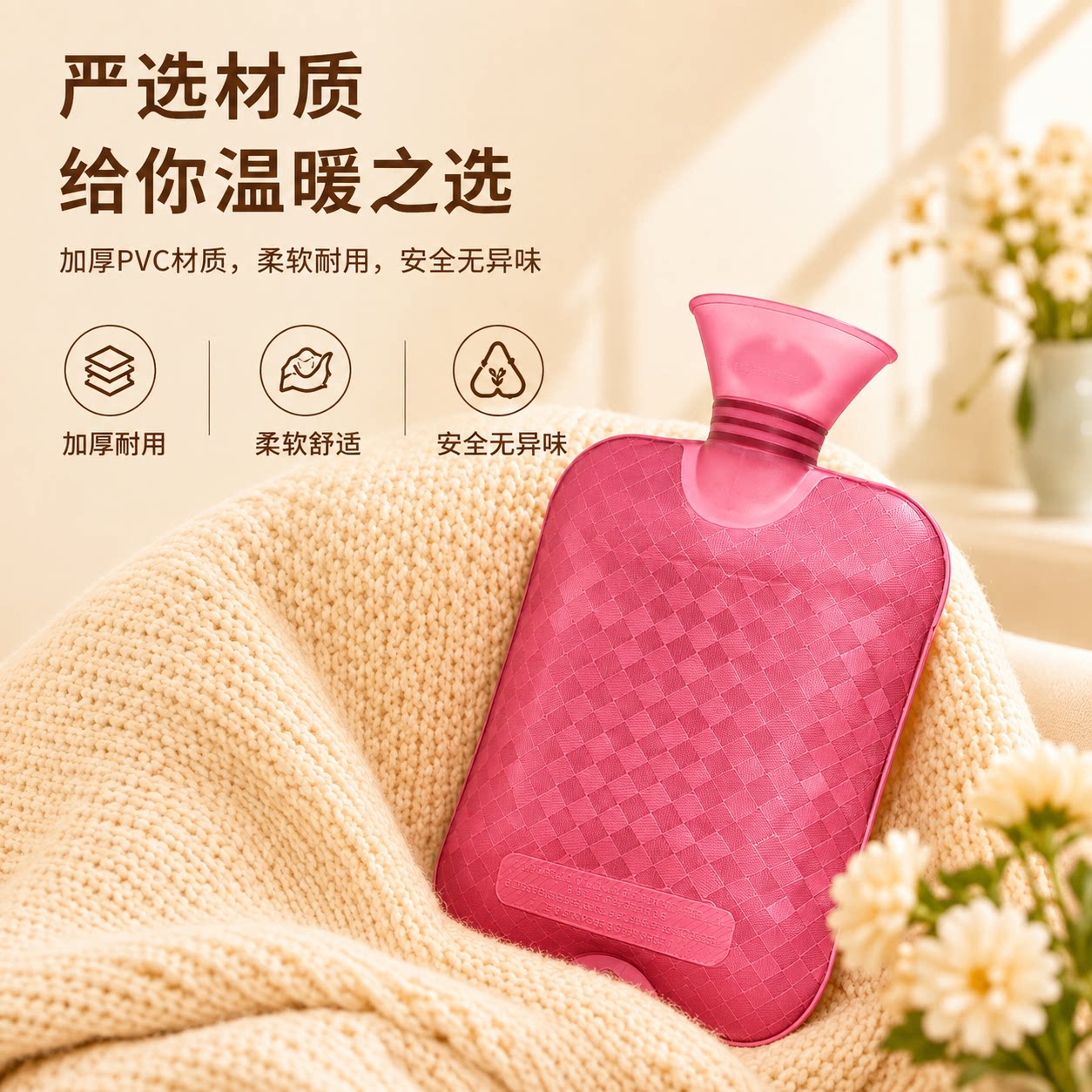 大号注水热水袋大容量暖水袋即暖热水袋