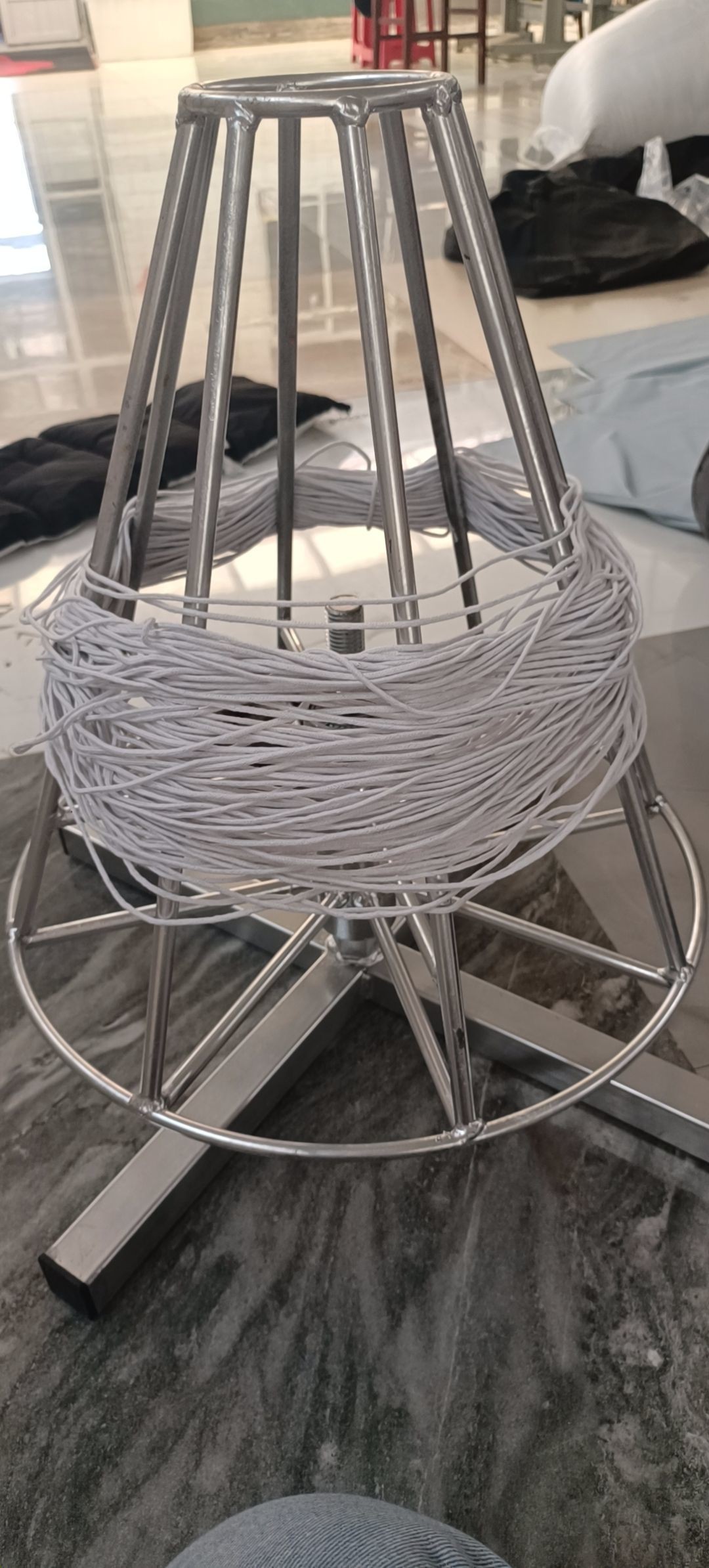 毛绒类放线盘，放线架丝滑型放线仪拉锁架子，线绳架子，铁丝架子