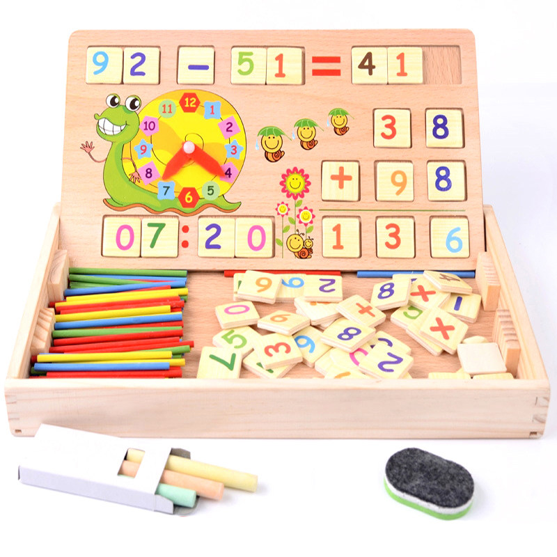 儿童数学算术教具早教益智木质加减法算数棒数数棒幼儿园学习玩具