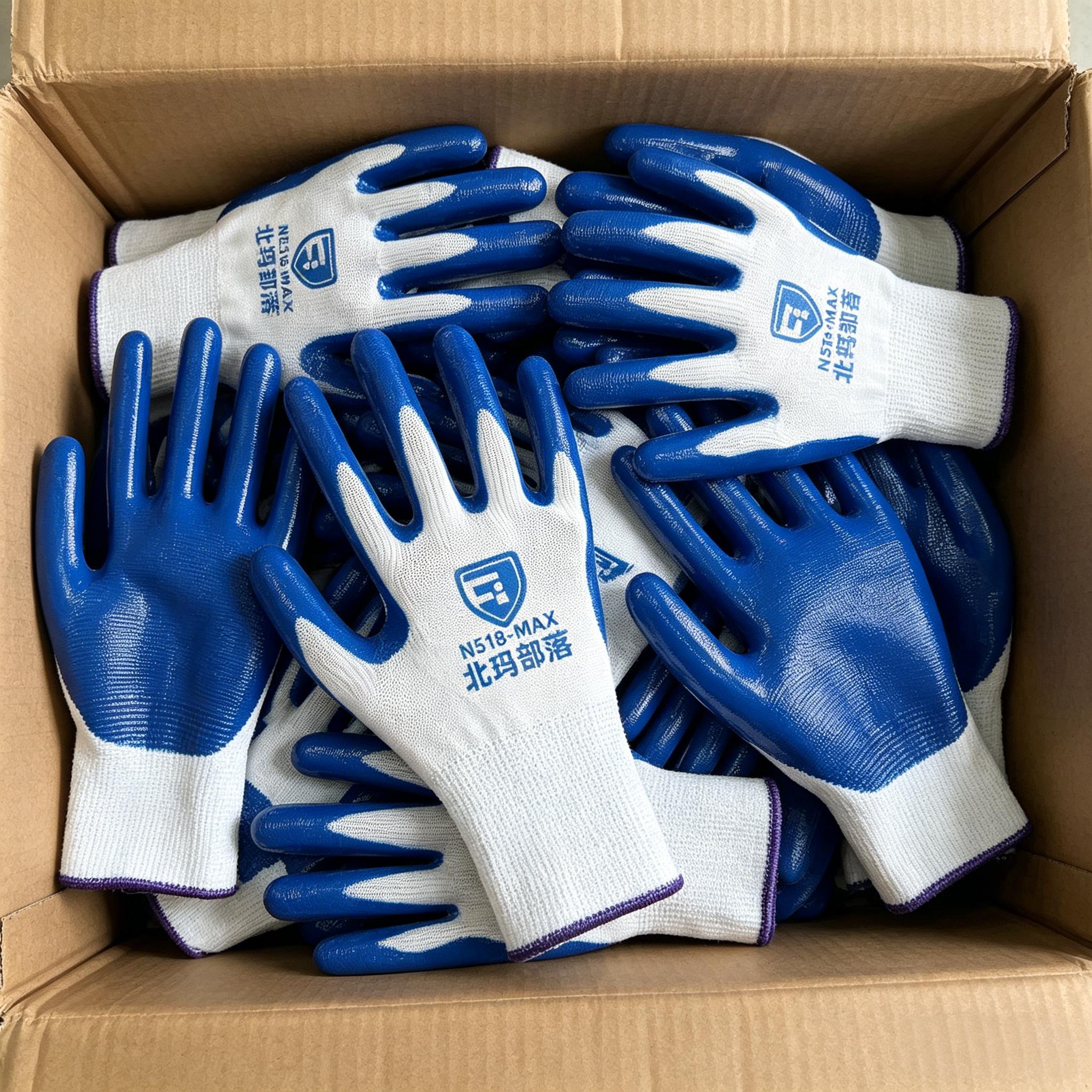 尊马手套N518劳保耐磨救灾橡胶皮质工地胶皮劳工干活劳动防滑定制