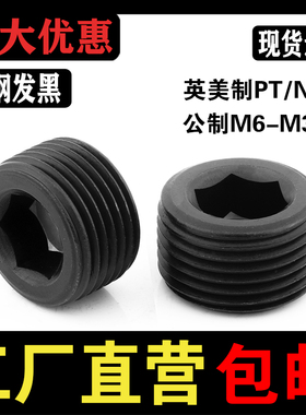 内六角堵头 螺塞 油塞 丝堵止付螺丝M6M8M10M12M14M16M18M20M2224