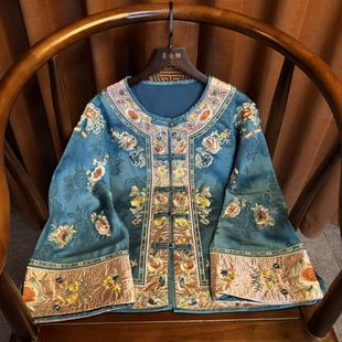 【扶疏】新中式重工刺绣太太服秋款民族风铜扣刺绣复古上衣