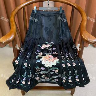 【春堂】厚款马面裙唐装刺绣古风半身裙明制长裙中国风双层民族风