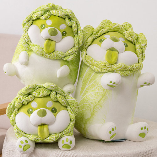 正版蔬菜精灵白菜狗玩偶礼物