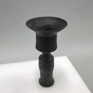 山东龙山文化黑陶杯 蛋壳陶 工艺品摆件 玄关家居装饰品 古典中式