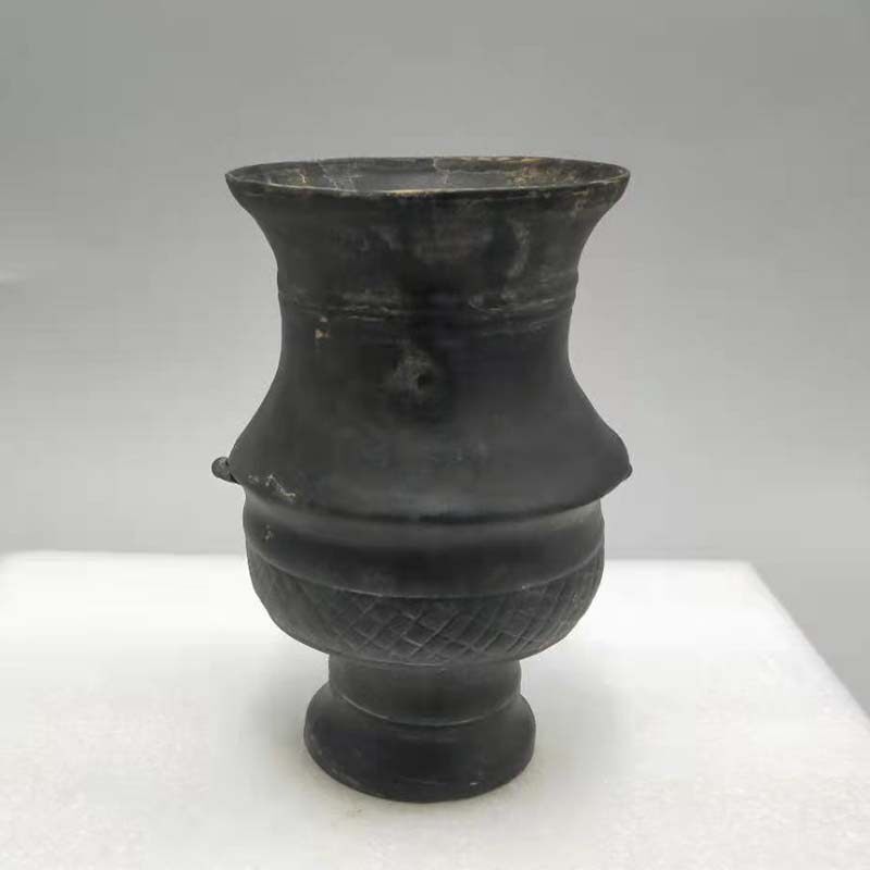 龙山黑陶 蛋壳陶 摆件 陶尊 仿古做旧陶器 陶瓷工艺品 家居饰品