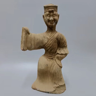 仿古陶器摆件 汉代舞釉俑 陶俑民宿酒店装饰品家居饰品古典工艺品