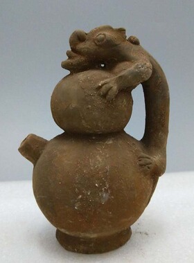 仿古陶器 汉代陶壶 中式工艺品摆件复古风展品定制宾馆酒店装饰品