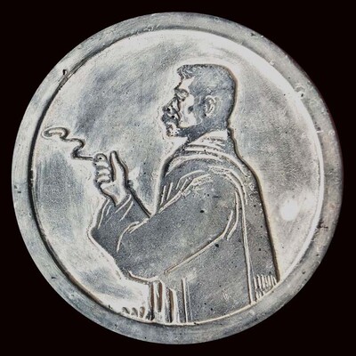 瓦当拓片模具雷锋鲁迅红色人物