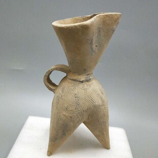陶器摆件良渚文化陶鬶灰陶展品定制古典工艺品宾馆酒店家居装饰品